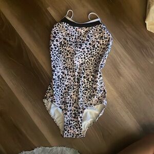 eleve dancewear animal print leotard size medium
